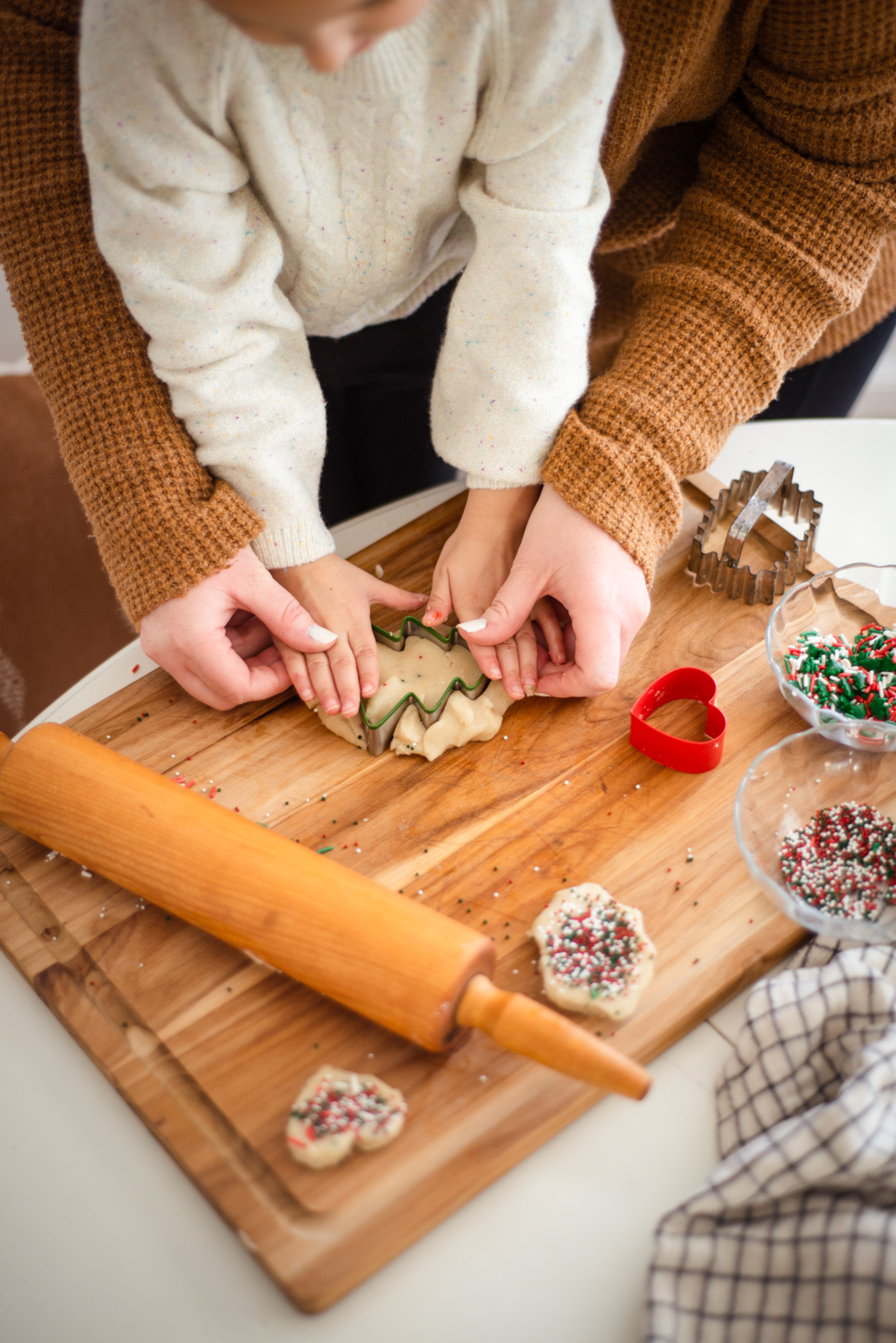 Baking cookies with the grandbabies
